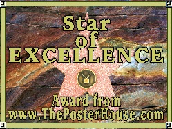 Star of Excellence Award from www.ThePosterHouse.com