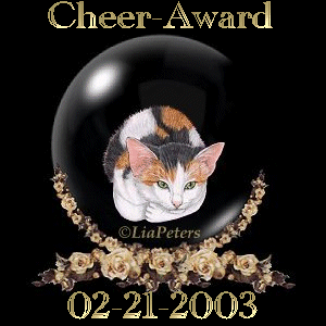 Calico Cat Cheer Award