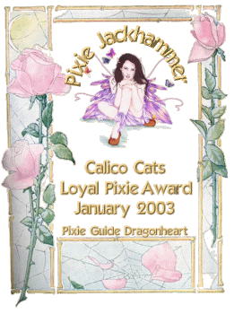 Calico Pixie Award